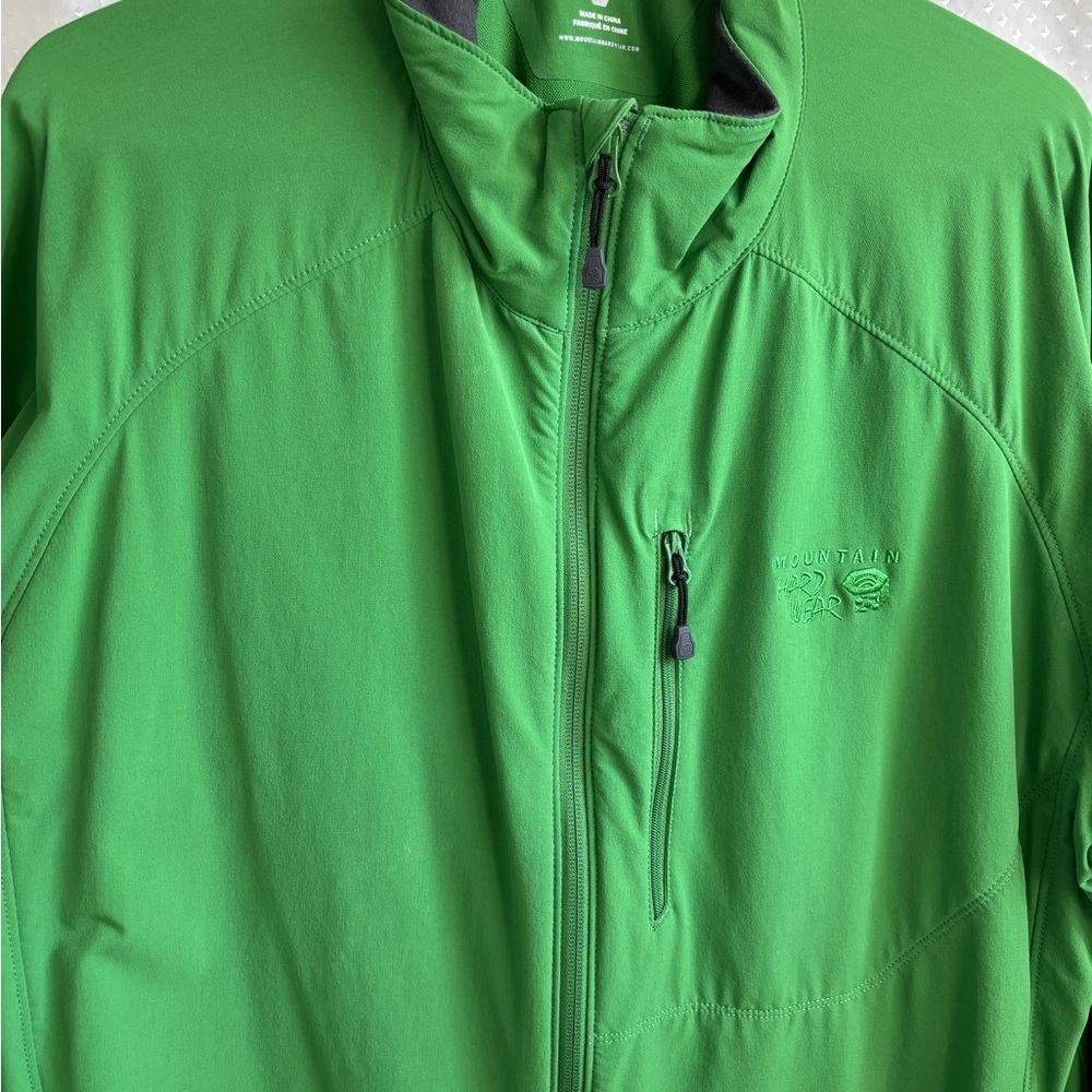 Mountain Hardwear Vibrant Green Full-Zip Jacket